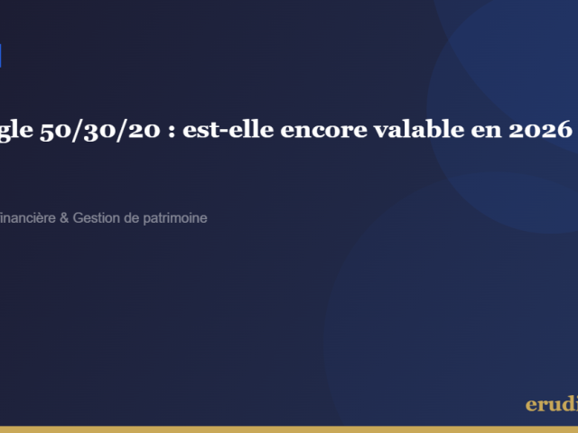 La règle 50/30/20 : est-elle encore valable en 2026 ?