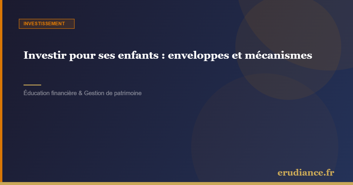 Investir pour ses enfants : enveloppes et mécanism