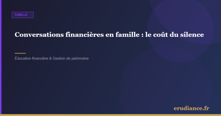 Conversations financières en famille : le coût du