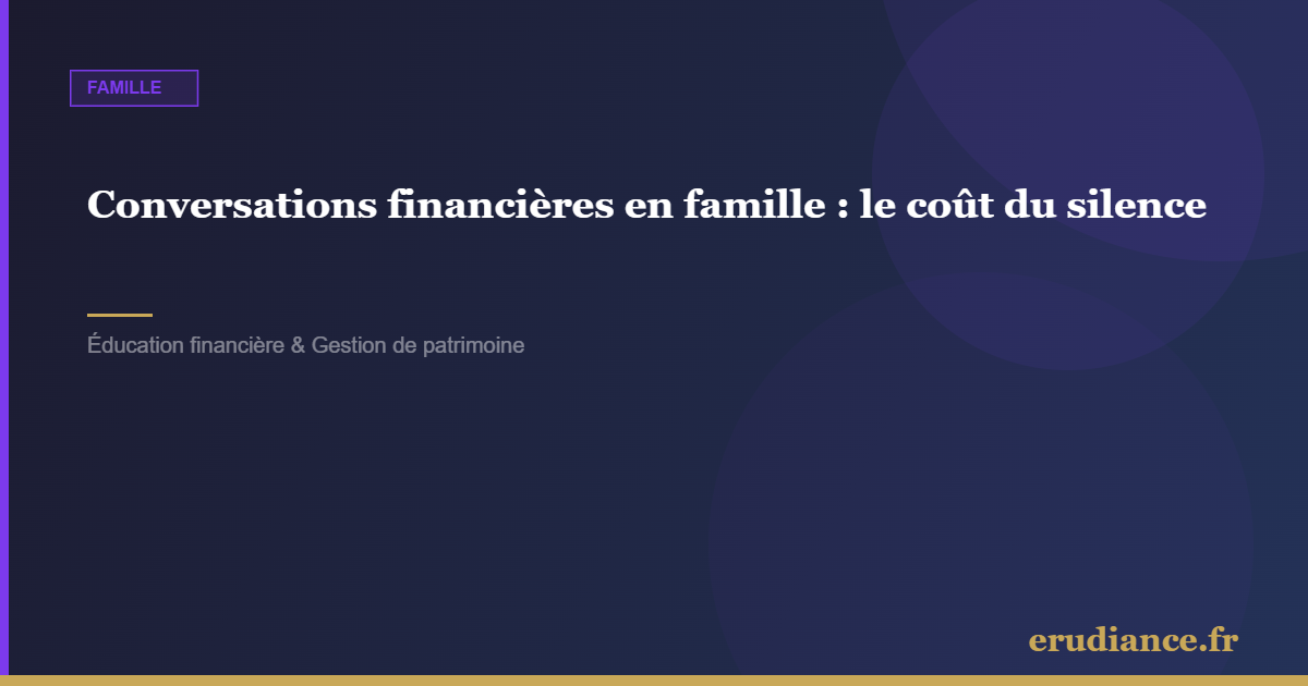 Conversations financières en famille : le coût du